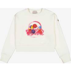 Moncler Sweatshirts Moncler Moncler Enfant Printed cotton fleece sweatshirt white Y