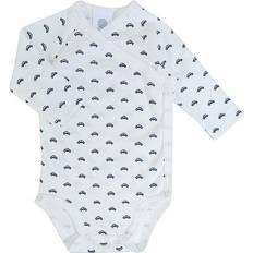 Sanetta Wrap body white pebble med biler