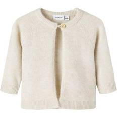 Name It Baby's One Button Cardigan - Peyote Melange