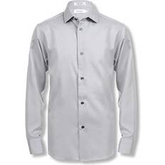 Shirts Calvin Klein Boys Sateen Button Up Dress Shirt Grey