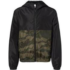 Camouflage Jackets Children's Clothing Independent Trading Co. Youth Lightweight Windbreaker Full-Zip Jacket