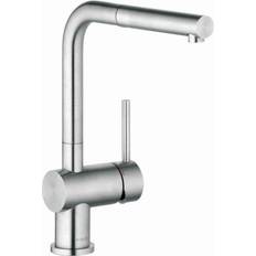 Rubinetti Kludi Miscelatore Da Lavello Con Bocca Di Erogazione Estraibile Acciaio Inox Spazzolato 45851F877 Acciaio Inossidabile