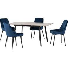 Blue Dining Sets SECONIQUE Avery Extending Dining Set