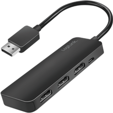 LogiLink CV0146 Distributore Splitter DisplayPort Nero