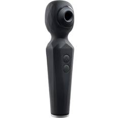 Evolved Rainbow Sucker Wand Vibrator Black