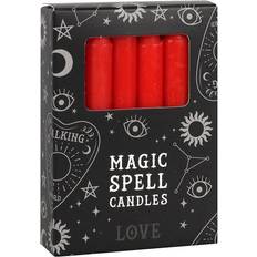 Red Candles Gothic Homeware Pack of 12 Red Love Spell Candle