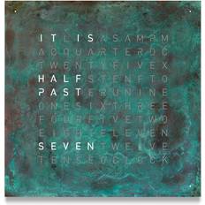 Qlocktwo Wall Clocks Qlocktwo Classic Creators Edition Vintage Copper 45cm Copper Wall Clock
