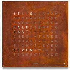 Qlocktwo Large Creators Edition Rust 90cm Wall Clock