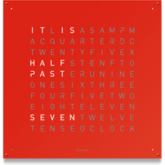 Qlocktwo Large Red Pepper 90cm Wall Clock