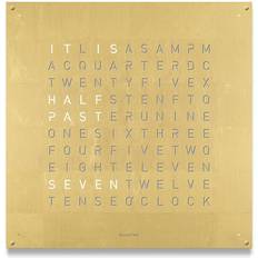 Qlocktwo Large Creators Edition Gold 90cm Wall Clock