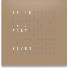 Qlocktwo Classic Hazelnut 45cm Wall Clock