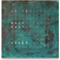 Wall Clocks Qlocktwo Large Creators Edition Vintage Copper 90cm Wall Clock