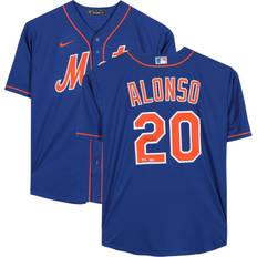 Sports Fan Products Pete Alonso New York Mets Autographed Blue Nike Replica Jersey