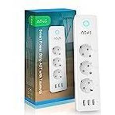Nous A5 smart strømskinne Tasmota 15A/måling. [Levering: 2-3 dage]