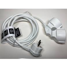 Unitec Förlängningskabel H05VV-F3 G1.5mm² 3m Vit