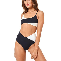 Nylon Bikinis L*Space High Tide Bikini Bottom - Black/Cream