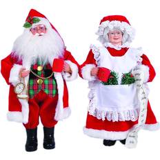 Santa's Workshop Mrs Claus Figurine 15.5" 2pcs