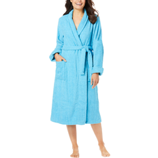 Blue Robes Short Terry Robe - Paradise Blue