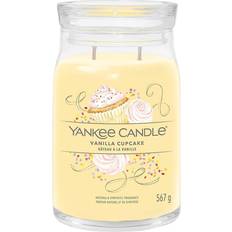 Dettagli Interni Yankee Candle Signature Vanilla Cupcake Large Double Wicks Wax Blend Candela Profumata 567g