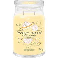 Yankee Candle Large Doftljus Yankee Candle Signature Vanilla Cupcake Large Double Wicks Wax Blend Doftljus 567g