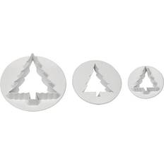 Juletræ bageartikler PME Christmas tree plate Udstikker