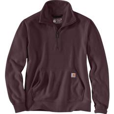 Carhartt Violet Hauts Carhartt Midweight Half Zip Sweatshirt Dames - Pourpre