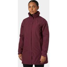 Helly Hansen Insulated, regnfrakke, dame, mørkerød