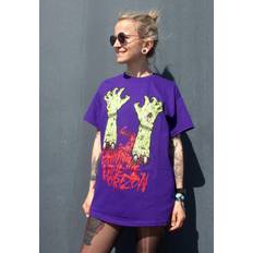 Unisex T-Shirt Zombie Hands - Purple