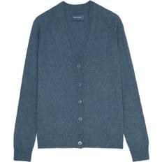 Denim Vesten Zadig & Voltaire Button-Up Cashmere Cardigan Blauw