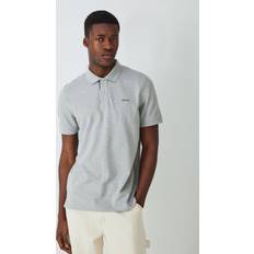 Gant Grey Polo Shirts Gant Piqué Textured Short Sleeve Polo Shirt