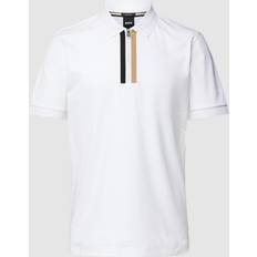 HUGO BOSS White Polo Shirts HUGO BOSS Men's Paras 19 Polo Shirt White