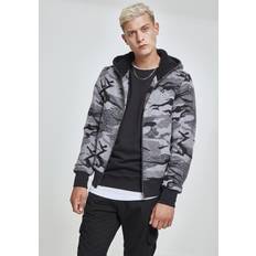 Camouflage Jacken Urban Classics Camo Zip Jacket Darkcamo