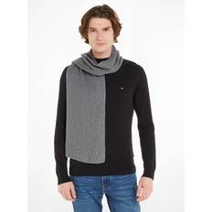 Tommy hilfiger essential flag Tommy Hilfiger Essential Flag Halstørklæde, Mid Grey Heather, One sice