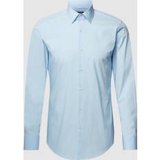 HUGO BOSS Slim Fit Kent Krage Skjorta - Blue