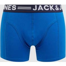 Jack & Jones Læder Boksershorts Blå/Sort/Hvid