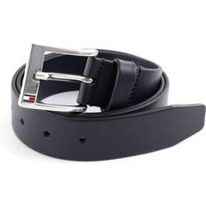 Tommy Hilfiger New Aly Läderbälte För Män - Midnatt