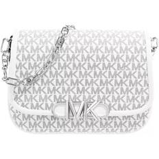 Michael Kors Damen Messengertaschen Michael Kors MMK Parker M Sdle Ld31 White