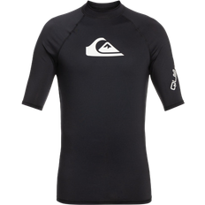 Quiksilver All Time Short Sleeve UPF 50 Rash Vest For Men - Black