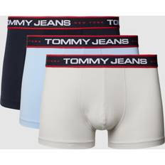 Tommy Jeans Hilfiger Herren 3P Trunk 968 Retroshorts, Black/Light Cast/Chambray Blue