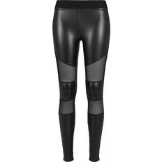 Leer Panty's Urban Classics Damesleder Leggings - Noir