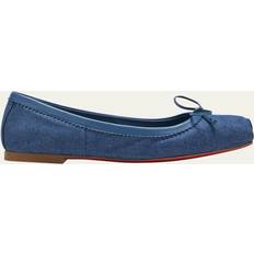 Christian Louboutin 40 Halbschuhe Christian Louboutin Mamadrague denim ballet flats blue