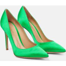 Gianvito Rossi Satin Pumps - Green