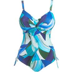 Fantasie Aguada Beach Twist Front Adjustable Leg Wired Swimsuit - Splash