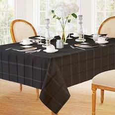 Elrene Elegance Plaid Tovaglia Nero (213.4x152.4cm)