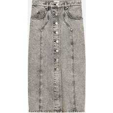 XXS Skirts Isabel Marant Étoile Vandy denim midi skirt grey