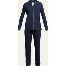 Hanro Nattøj Hanro Natural Comfort LS Pajama, Deep Navy Serie: Natural Comfort
