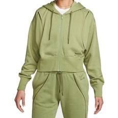 Nike Women's Air Shine Full-Zip Fleece Hoodie - Alligator/Medium Olive