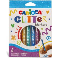 CARIOCA Glitter Markers 6-pack