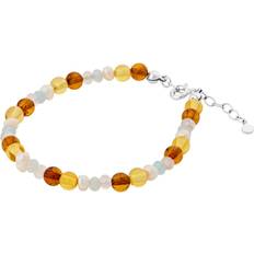 Pernille Corydon Amber Glow Bracelet - Silver/Multicolour