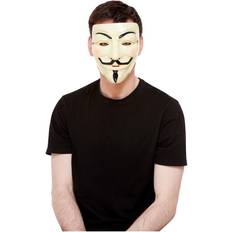 Facemasks Fancy Dress on sale Smiffys Guy fawkes mask, white